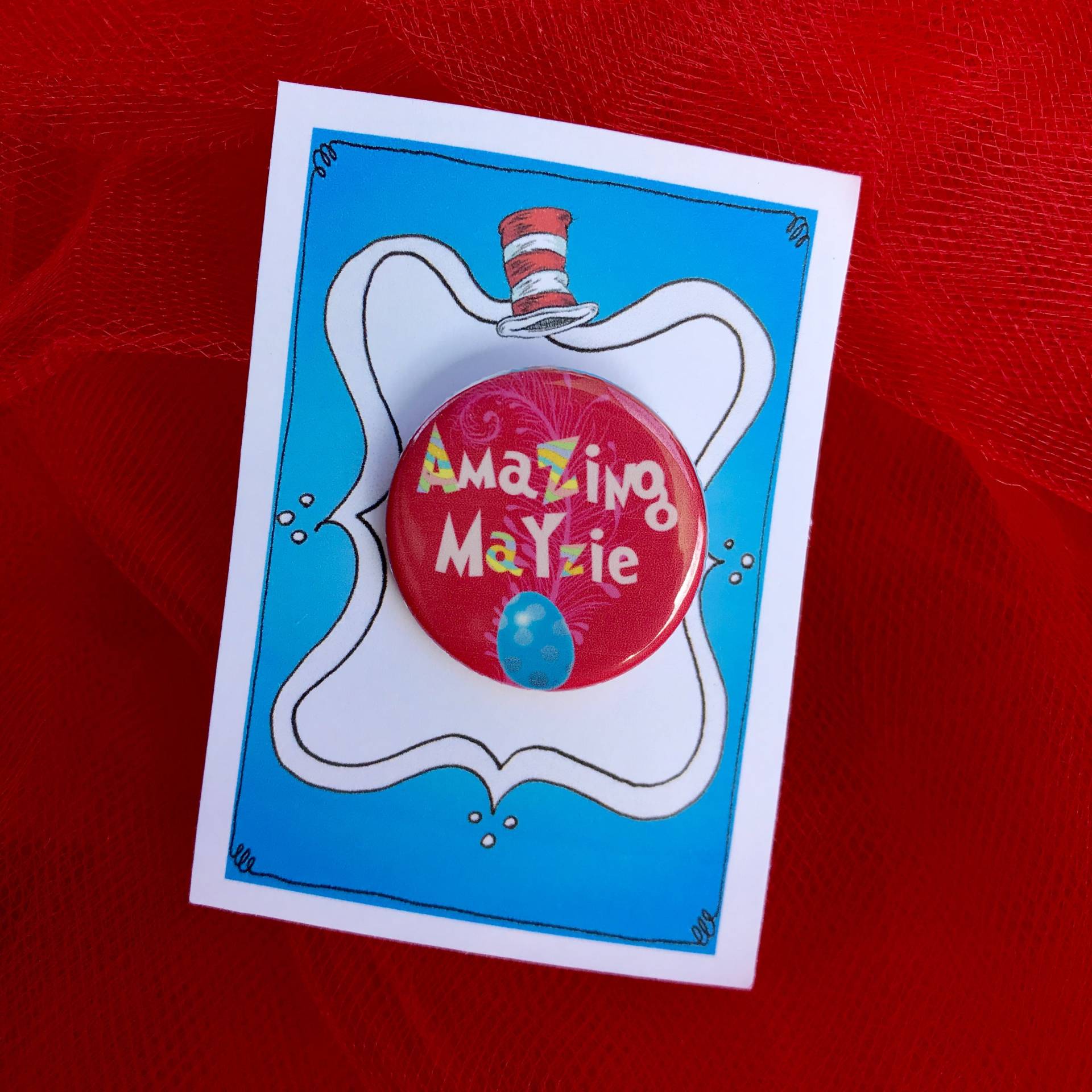 Faules "Amazing" Mayzie, Anstecknadel, Button, Seussical Dem Musical Inspiriert." von Musicalkeepsakes