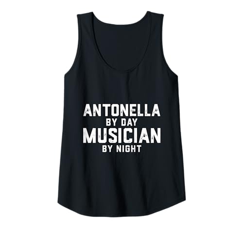 Damen Antonella Musiker Kostüm Gen Z Millennial Antonella Song Tank Top von Musician Gifts & Accessories