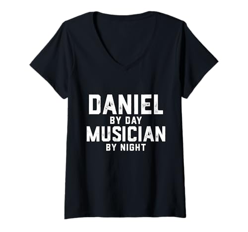 Damen Daniel Musiker Halloween Kostüm Gen Z Millennial Dan T-Shirt mit V-Ausschnitt von Musician Gifts & Accessories