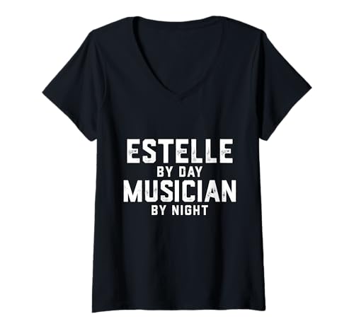 Damen Estelle Musiker Kostüm Gen Z Millennial Music Estelle Song T-Shirt mit V-Ausschnitt von Musician Gifts & Accessories