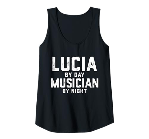 Damen Lucia Musiker Kostüm Gen Z Millennial Music Lucia Song Tank Top von Musician Gifts & Accessories