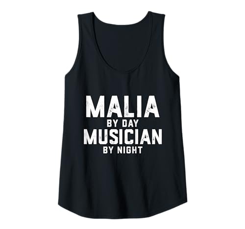 Damen Malia Musiker Kostüm Gen Z Millennial Music Malia Song Tank Top von Musician Gifts & Accessories