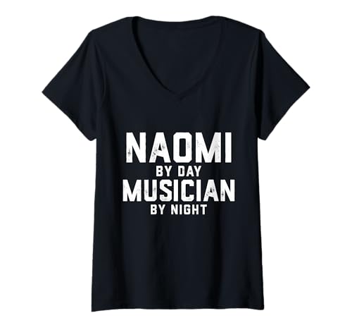 Damen Naomi Musiker Kostüm Gen Z Millennial Music Naomi Song T-Shirt mit V-Ausschnitt von Musician Gifts & Accessories