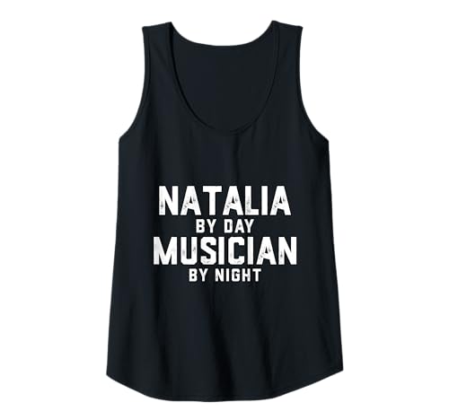 Damen Natalia Musiker Kostüm Gen Z Millennial Music Natalie Song Tank Top von Musician Gifts & Accessories