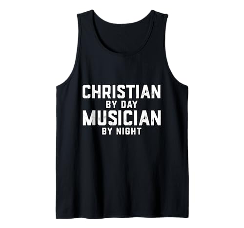 Herren Christus Musiker Halloween Kostüm Gen Z Millennial Christian Tank Top von Musician Gifts & Accessories