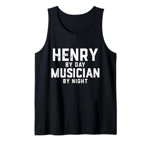 Herren Henry Musiker Halloween Kostüm Gen Z Millennial Henry Tank Top von Musician Gifts & Accessories