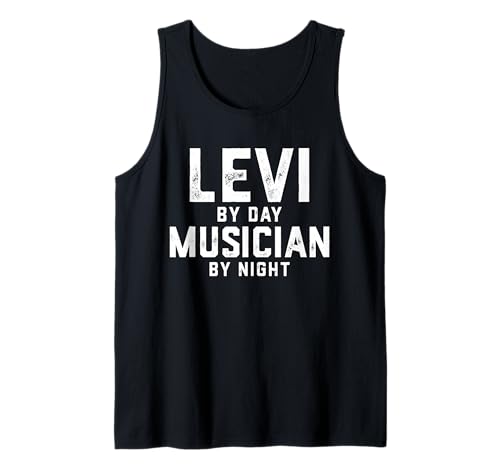 Herren Levi Musiker Halloween Kostüm Gen Z Millennial Levi Tank Top von Musician Gifts & Accessories