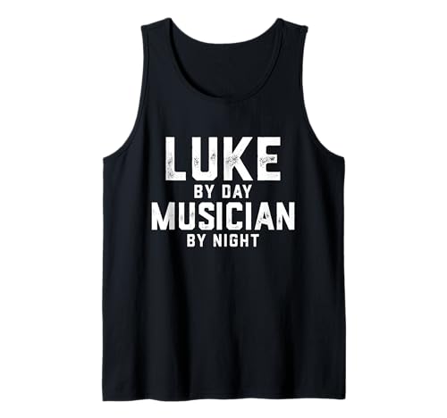 Herren Luke Musiker Halloween Kostüm Gen Z Millennial Luke Tank Top von Musician Gifts & Accessories