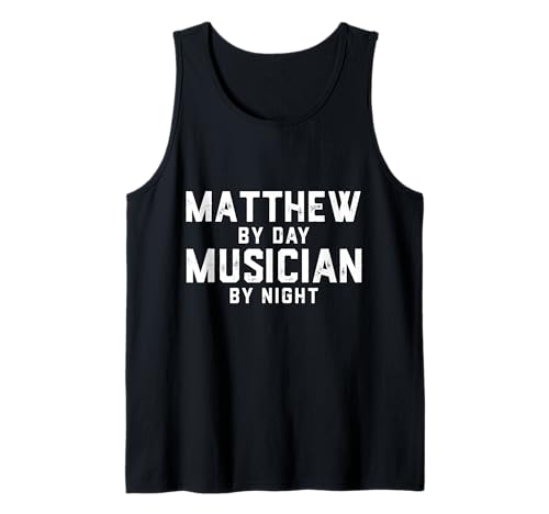 Herren Matthew Musiker Halloween Kostüm Gen Z Millennial Matt Tank Top von Musician Gifts & Accessories