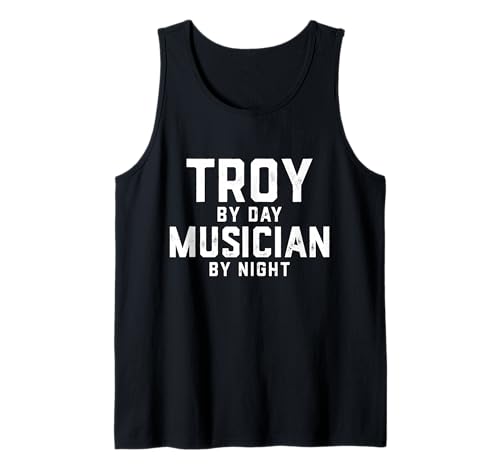 Herren Troy Musiker Halloween Kostüm Gen Z Millennial Meme Troy Tank Top von Musician Gifts & Accessories