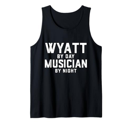 Herren Wyatt Musiker Halloween Kostüm Gen Z Millennial Meme Wyatt Tank Top von Musician Gifts & Accessories