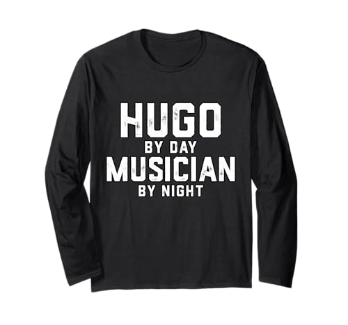 Hugo Musiker Halloween Kostüm Gen Z Millennial Men Hugo Langarmshirt Hugo Musiker Halloween Kostüm Gen Z Millennial Men Hugo Langarmshirt von Musician Gifts & Accessories
