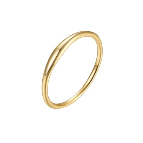 Musihy Hochzeit Ringe Gold, 14K Gelbgold Hochzeit Ringe, Größe 63 (20.1) von Musihy