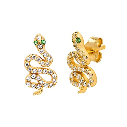 Ohrringe Stecker Gold, Frauen Ohrringe 925 Ohrringe Schlange von Musihy