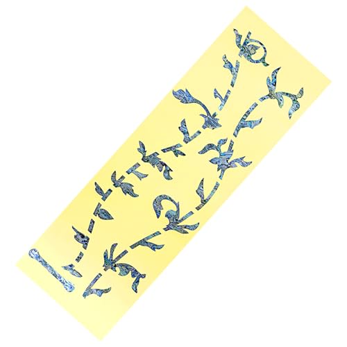 Musiin E-Gitarren-Griffbrett-Marker, Inlay, Baum des Lebens, Aufkleber (bunte Muscheln) von Musiin