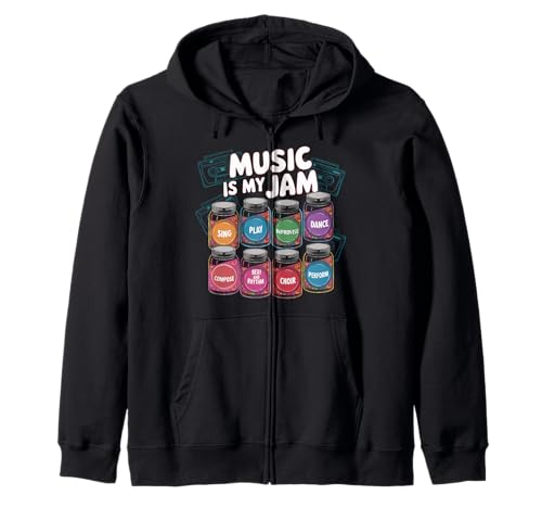 Musik Tshirt Herren Damen Music Musiker Retro Musiklehrer Kapuzenjacke von Musik TShirt Music Musiker Retro Musiklehrer