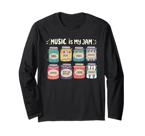 Musik Tshirt Herren Damen Music Musiker Retro Musiklehrer Langarmshirt von Musik TShirt Music Musiker Retro Musiklehrer