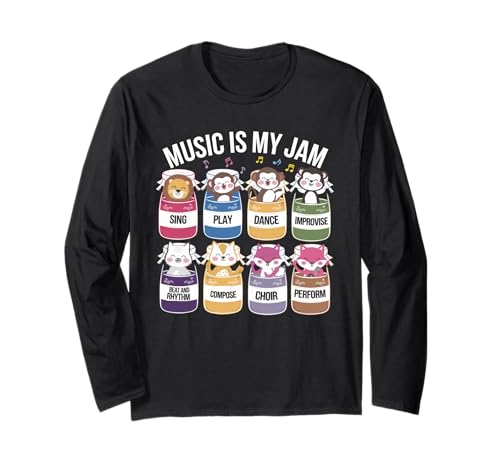 Musik Tshirt Herren Damen Music Musiker Retro Musiklehrer Langarmshirt von Musik TShirt Music Musiker Retro Musiklehrer