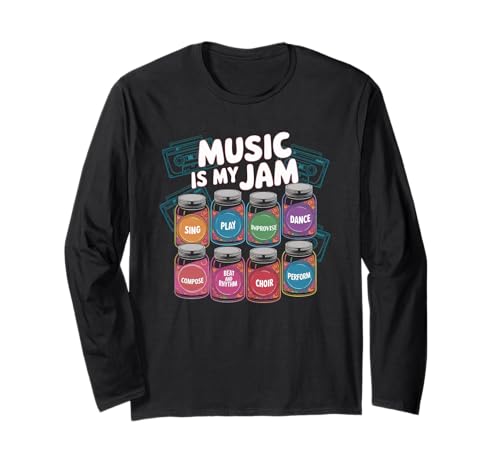 Musik Tshirt Herren Damen Music Musiker Retro Musiklehrer Langarmshirt von Musik TShirt Music Musiker Retro Musiklehrer