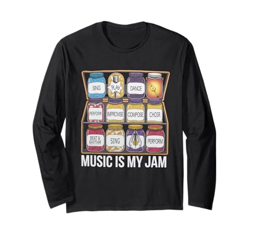 Musik Tshirt Herren Damen Music Musiker Retro Musiklehrer Langarmshirt von Musik TShirt Music Musiker Retro Musiklehrer