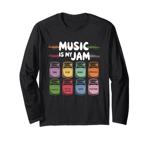Musik Tshirt Herren Damen Music Musiker Retro Musiklehrer Langarmshirt von Musik TShirt Music Musiker Retro Musiklehrer