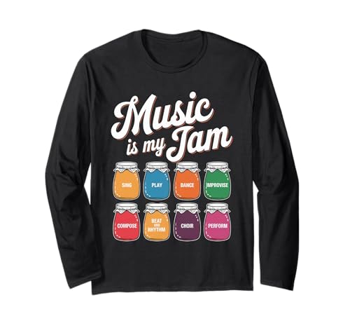 Musik Tshirt Herren Damen Music Musiker Retro Musiklehrer Langarmshirt von Musik TShirt Music Musiker Retro Musiklehrer