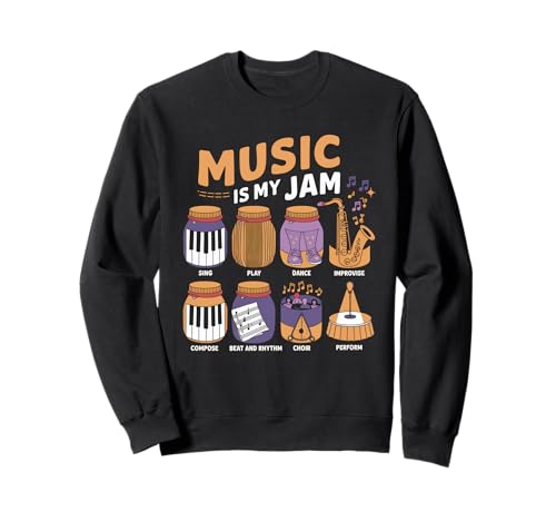 Musik Tshirt Herren Damen Music Musiker Retro Musiklehrer Sweatshirt von Musik TShirt Music Musiker Retro Musiklehrer