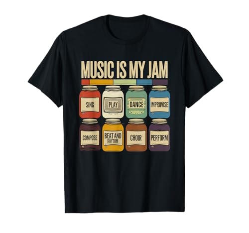 Musik Tshirt Herren Damen Music Musiker Retro Musiklehrer T-Shirt von Musik TShirt Music Musiker Retro Musiklehrer