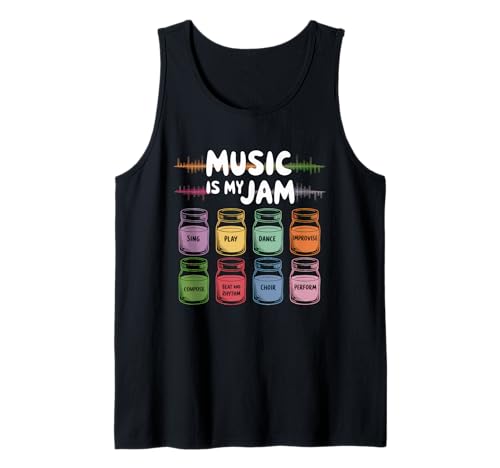 Musik Tshirt Herren Damen Music Musiker Retro Musiklehrer Tank Top von Musik TShirt Music Musiker Retro Musiklehrer
