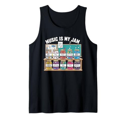 Musik Tshirt Herren Damen Music Musiker Retro Musiklehrer Tank Top von Musik TShirt Music Musiker Retro Musiklehrer
