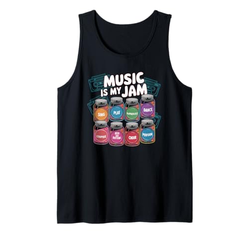 Musik Tshirt Herren Damen Music Musiker Retro Musiklehrer Tank Top von Musik TShirt Music Musiker Retro Musiklehrer