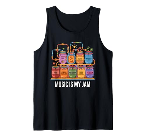 Musik Tshirt Herren Damen Music Musiker Retro Musiklehrer Tank Top von Musik TShirt Music Musiker Retro Musiklehrer