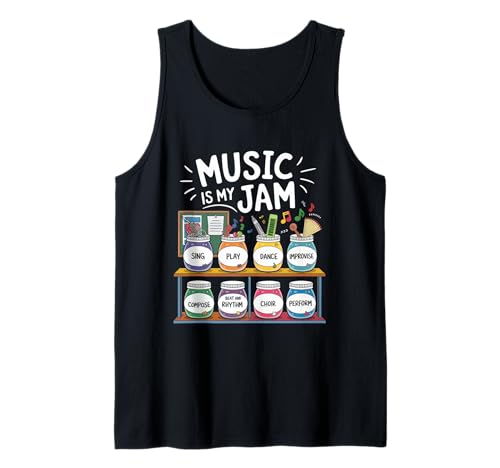Musik Tshirt Herren Damen Music Musiker Retro Musiklehrer Tank Top von Musik TShirt Music Musiker Retro Musiklehrer