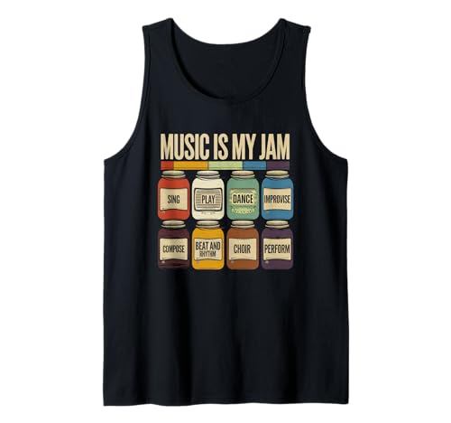 Musik Tshirt Herren Damen Music Musiker Retro Musiklehrer Tank Top von Musik TShirt Music Musiker Retro Musiklehrer