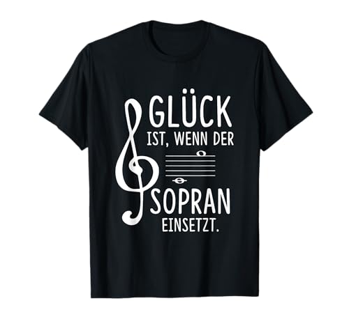 Musikalische Chor Musiker Geschenke Glück Ist, Wenn Der Sopran Einsetzen Herren-Sänger Schwarz Klein Klassische Passform Hochgeschlossen Halbarm T-Shirt Musikalische Chor Musiker Geschenke Glück Ist, Wenn Der Sopran Einsetzen Herren-Sänger Schwarz Klein Klassische Passform Hochgeschlossen Halbarm T-Shirt von Musikalische Chor Musiker Geschenke