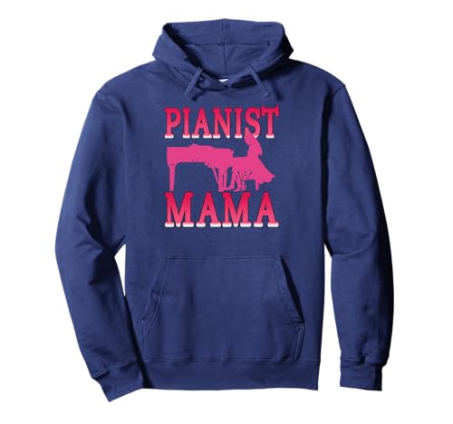 Pianistin Mama lustig Klavierspielerin Humor Pullover Hoodie von Musikalische Mamas und Tastenfreunde