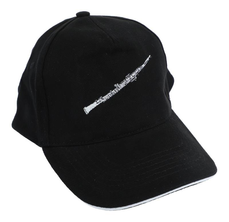 Musikboutique Baseball Cap Baseball-Cap mit eingestickten Instrumenten, schwarz, Baumwolle - Musik, Oboe gestickt von Musikboutique