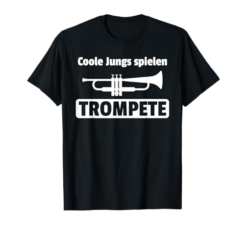 Musik Coole Jungs spielen Trompete Blasinstrument Konzert T-Shirt von Musiker Trompeter & Männer Festival Geschenkidee