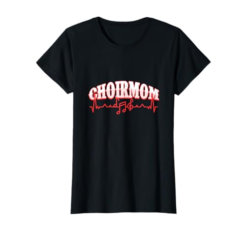 Chor Mutter Mama Puls Herzschlag Gesang Singen Geschenk T-Shirt von Musikerin Musikalisch Sopran Tenor Alto Kirche
