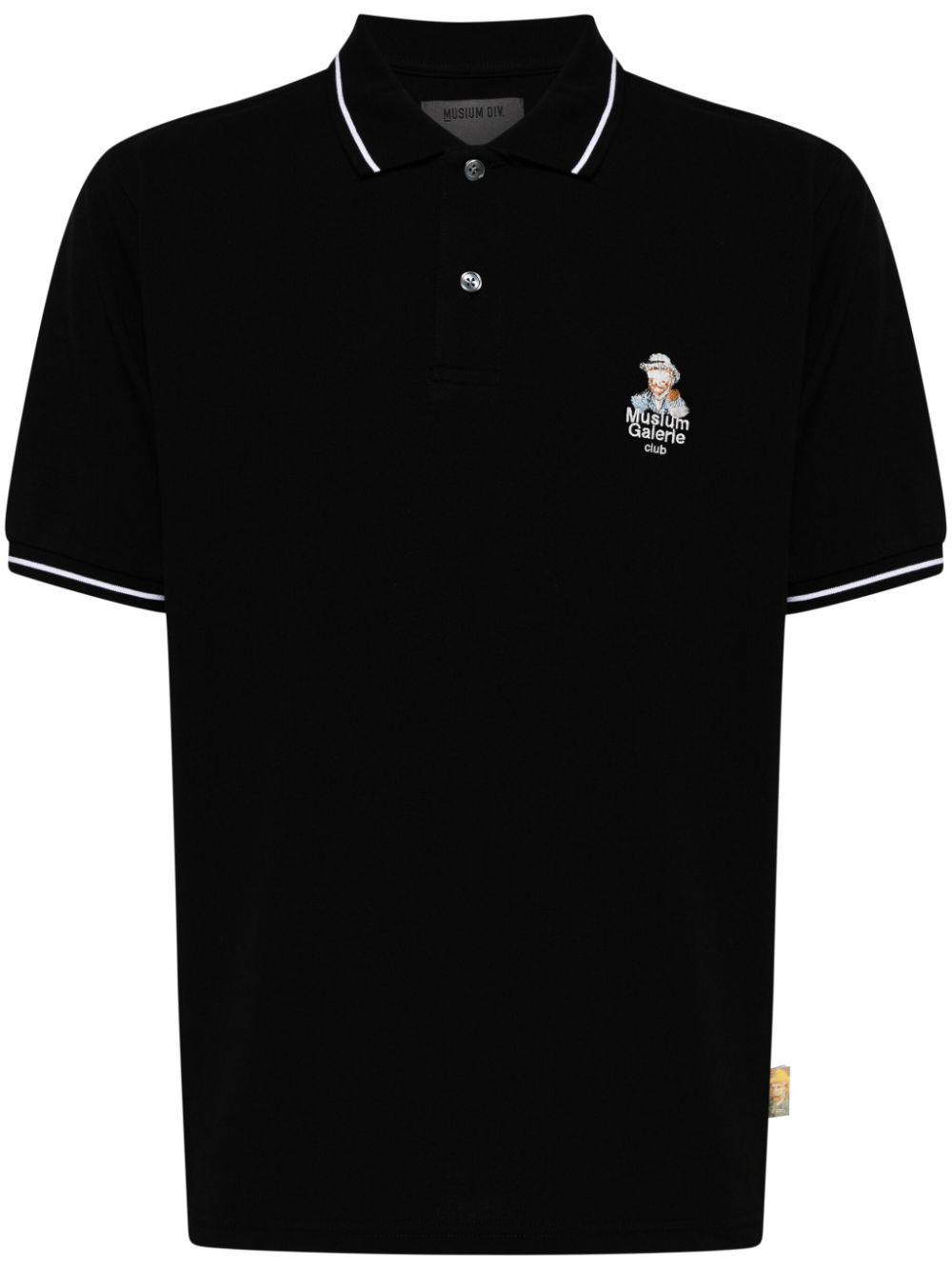 Musium Div. Poloshirt mit Logo-Stickerei - Schwarz von Musium Div.