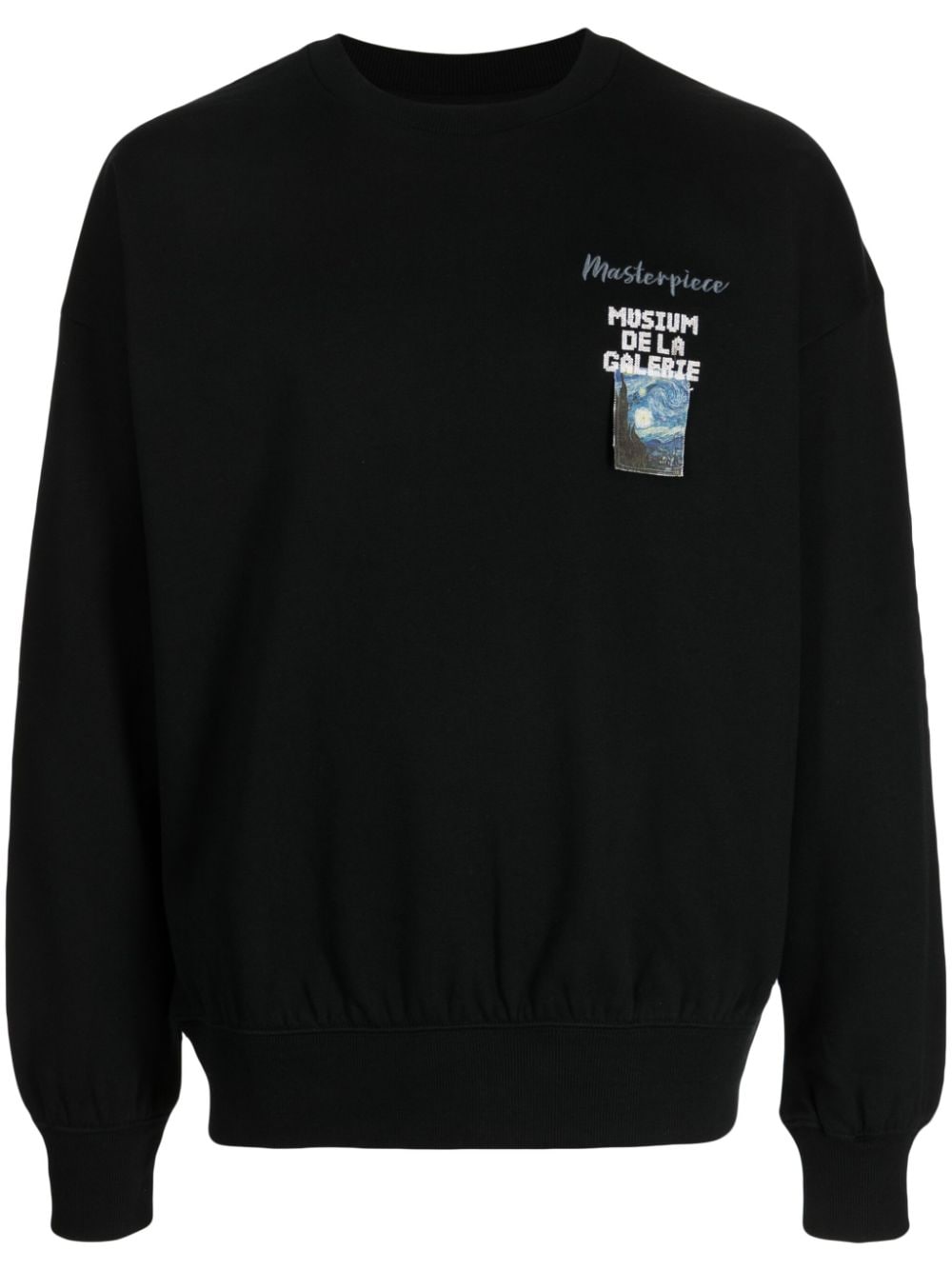 Musium Div. Sweatshirt mit Starry Night-Stickerei - Schwarz von Musium Div.