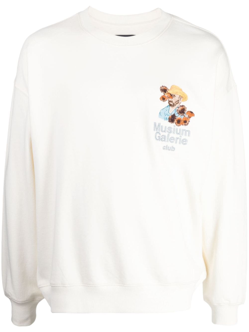 Musium Div. Sweatshirt mit Stickerei - Weiß von Musium Div.