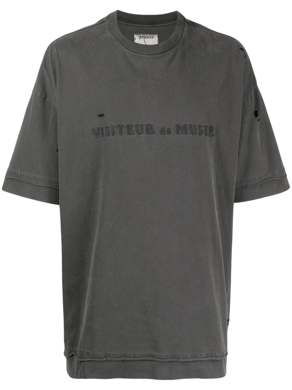 Musium Div. T-Shirt in Distressed-Optik - Grau von Musium Div.