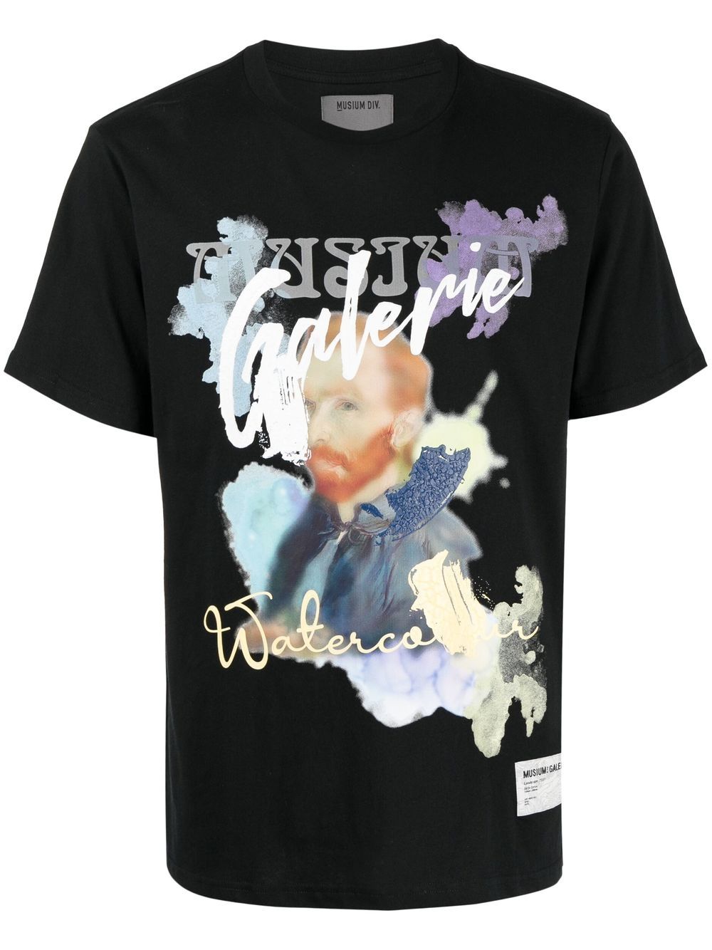 Musium Div. T-Shirt mit Van-Gogh-Print - Schwarz von Musium Div.