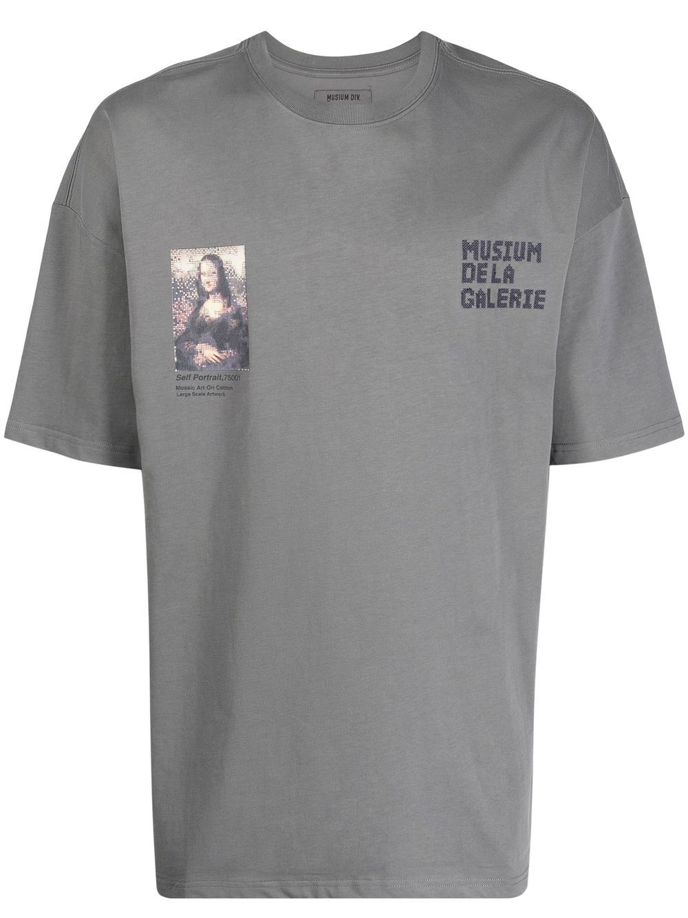 Musium Div. T-Shirt mit grafischem Print - Grau von Musium Div.