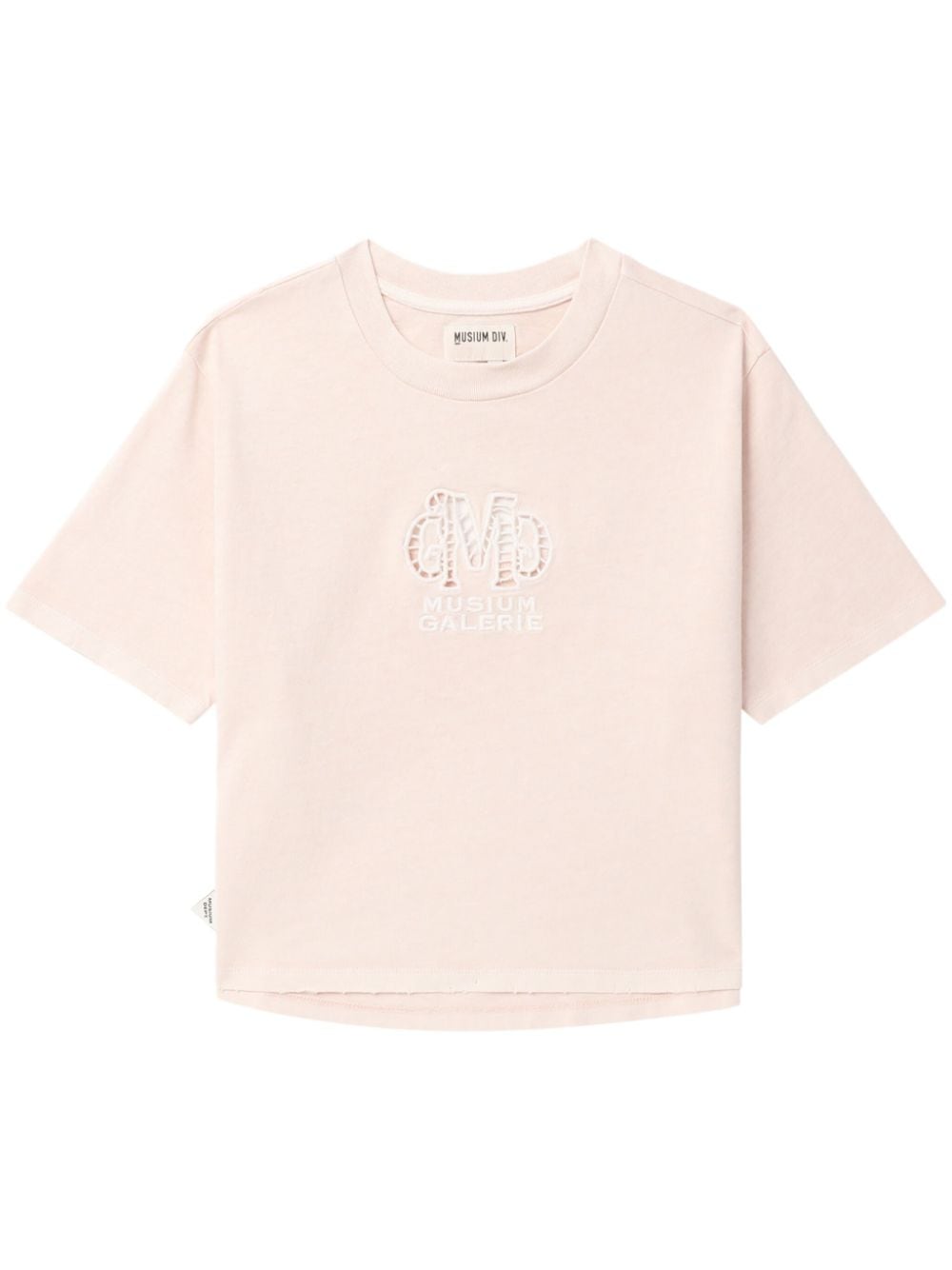 Musium Div. T-Shirt mit Logo-Verzierung - Rosa von Musium Div.