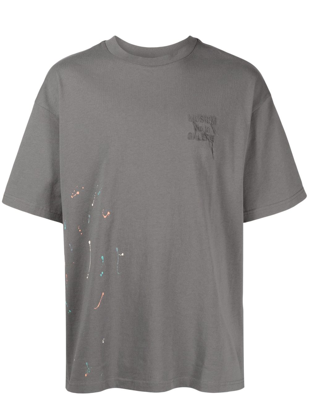 Musium Div. T-Shirt mit Farbklecks-Print - Grau von Musium Div.