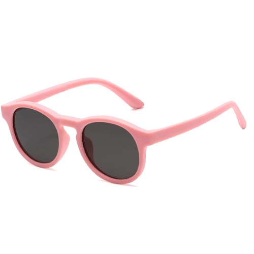 Musivon Baby Sonnenbrille (6 Monate-3 Jahre alt) - Polarisiert Kinder Sonnenbrille UV400 Schutz flexibler Rahmen Runde von Musivon