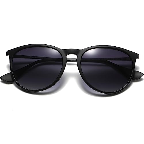 Musivon Polarisiert Sonnenbrille Damen Herren - Retro Rund Sonnenbrille fur Autofahren Fahrradbrille von Musivon