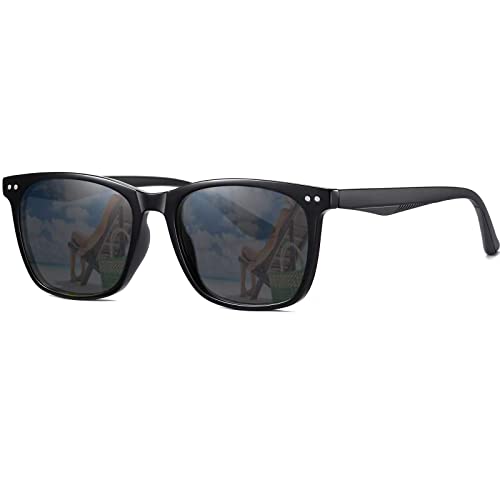 Musivon Sonnenbrille Damen Polarisiert - Eckig Elegante Sonnenbrille Blendfreier UV-Schutz Unisex Für Jugendliche Herren Kleines Gesicht von Musivon